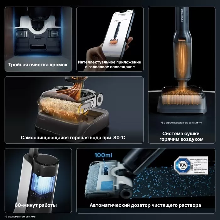 Беспроводной ручной пылесос Roborock F25 ACE Combo | Русская версия