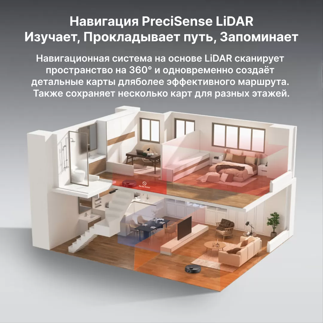 Roborock Q8 Max Pro Black | Робот-пылесос 